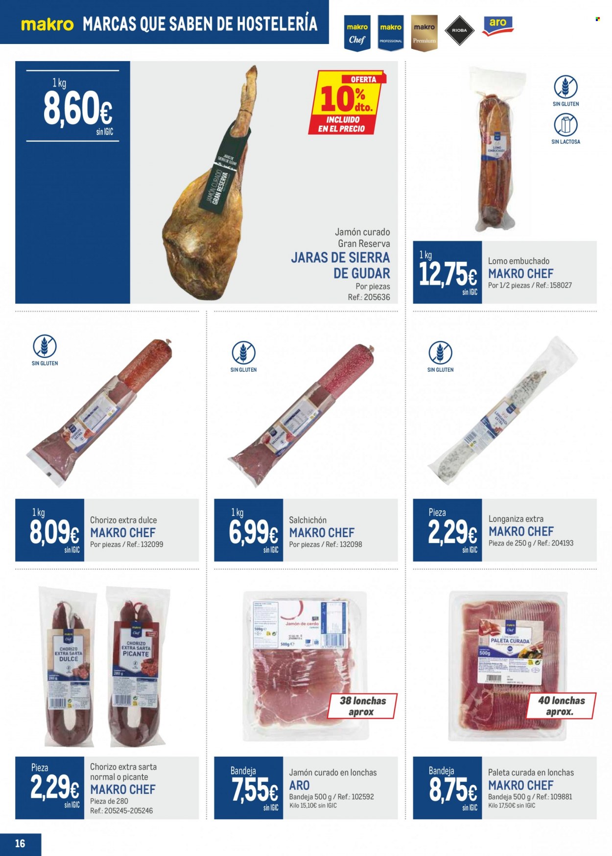 Folleto Makro. Página 16