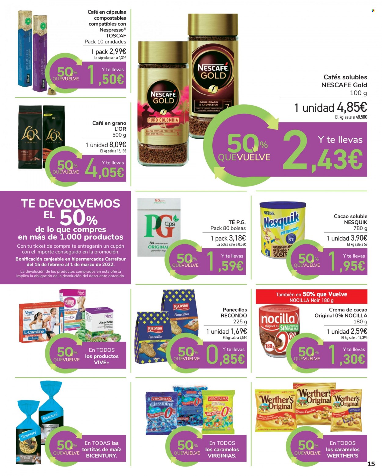 Folleto Carrefour - 28/01/22 - 14/02/22. Página 15