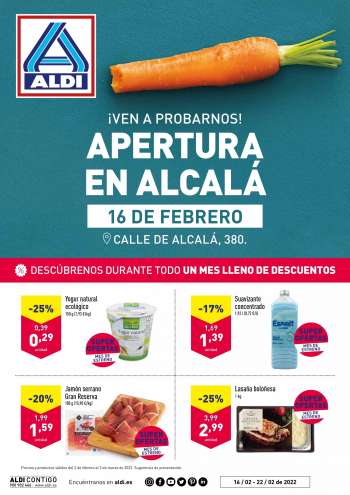 Folleto actual Aldi - 16/02/22 - 22/02/22.