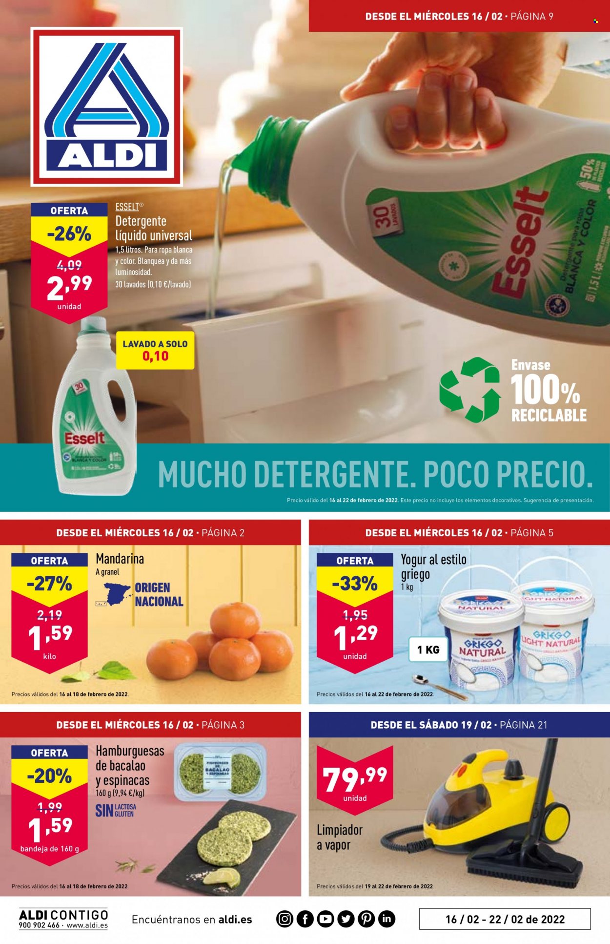 Folleto Aldi - 16/02/22 - 22/02/22. Página 1