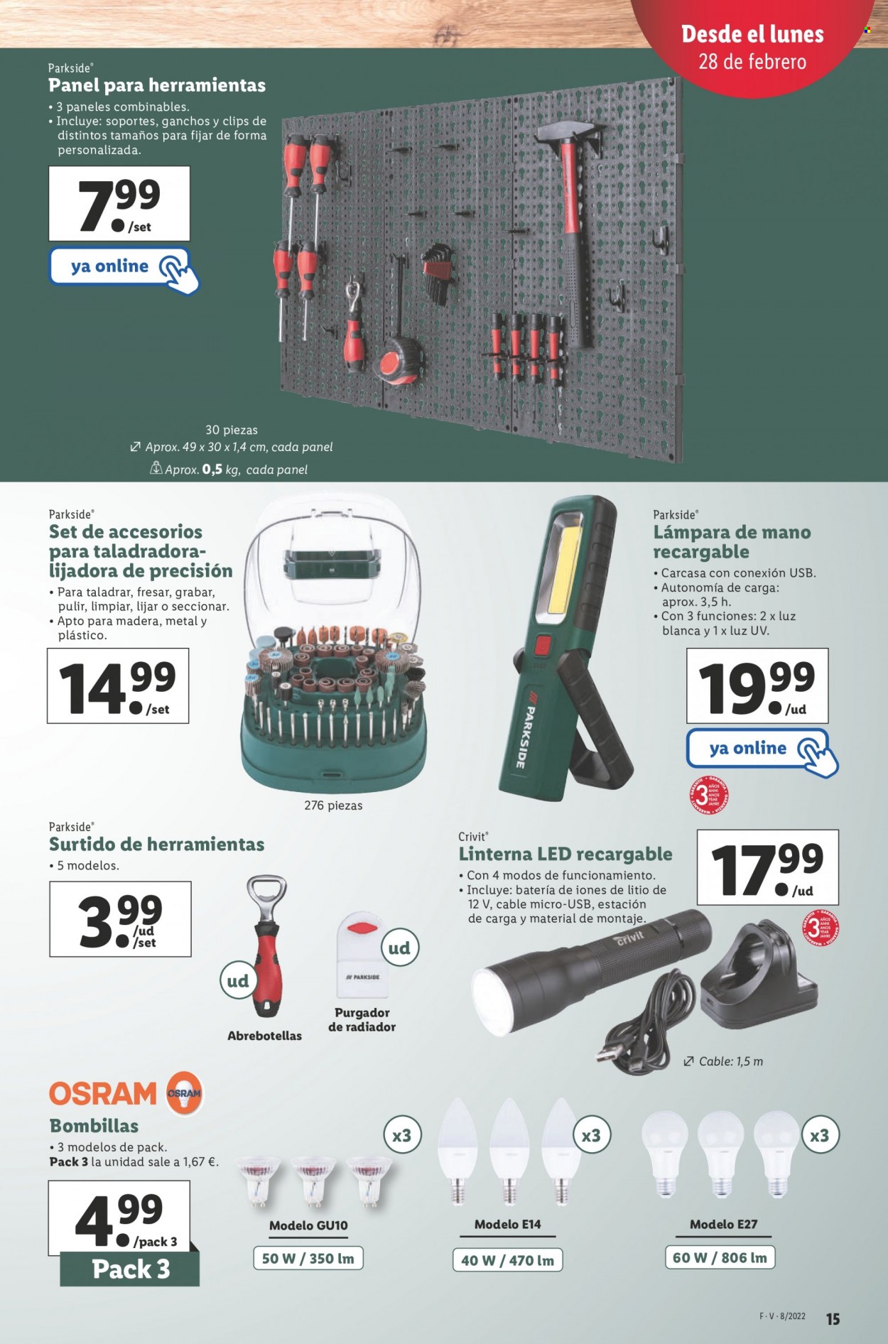 Folleto Lidl - 24/02/22 - 02/03/22. Página 15