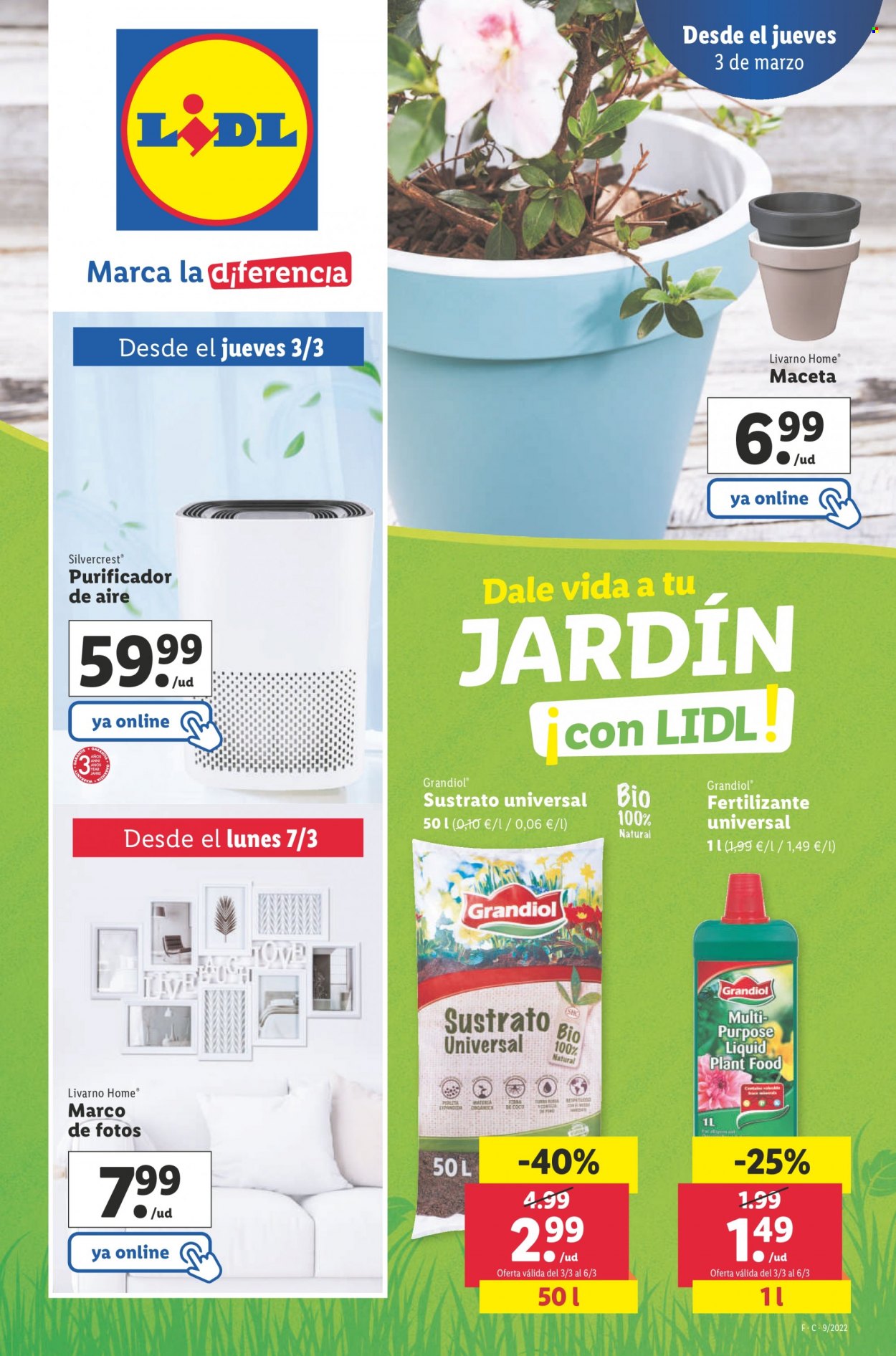 Folleto Lidl - 03/03/22 - 09/03/22. Página 1