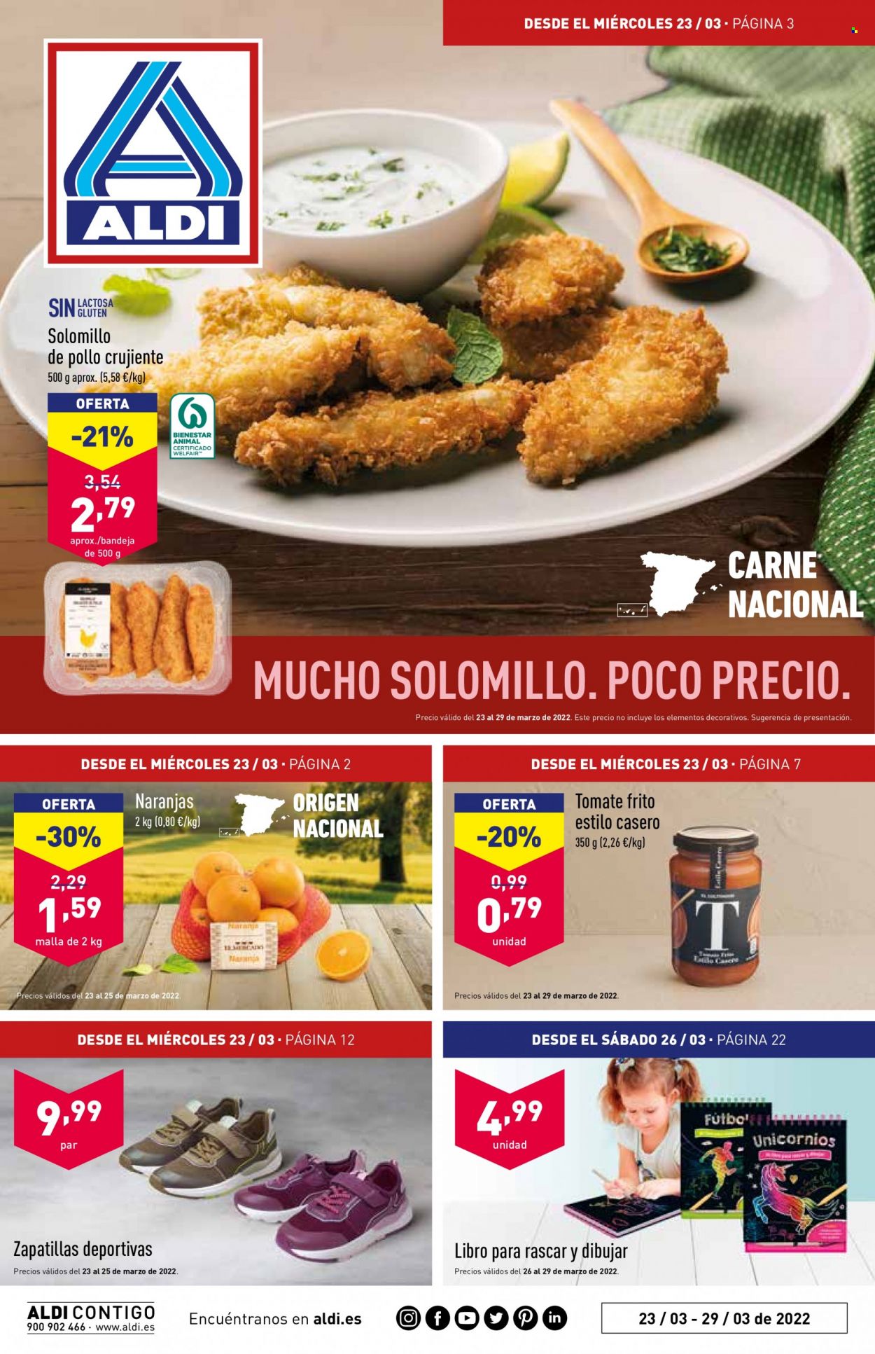 Folleto Aldi - 23/03/22 - 29/03/22. Página 1