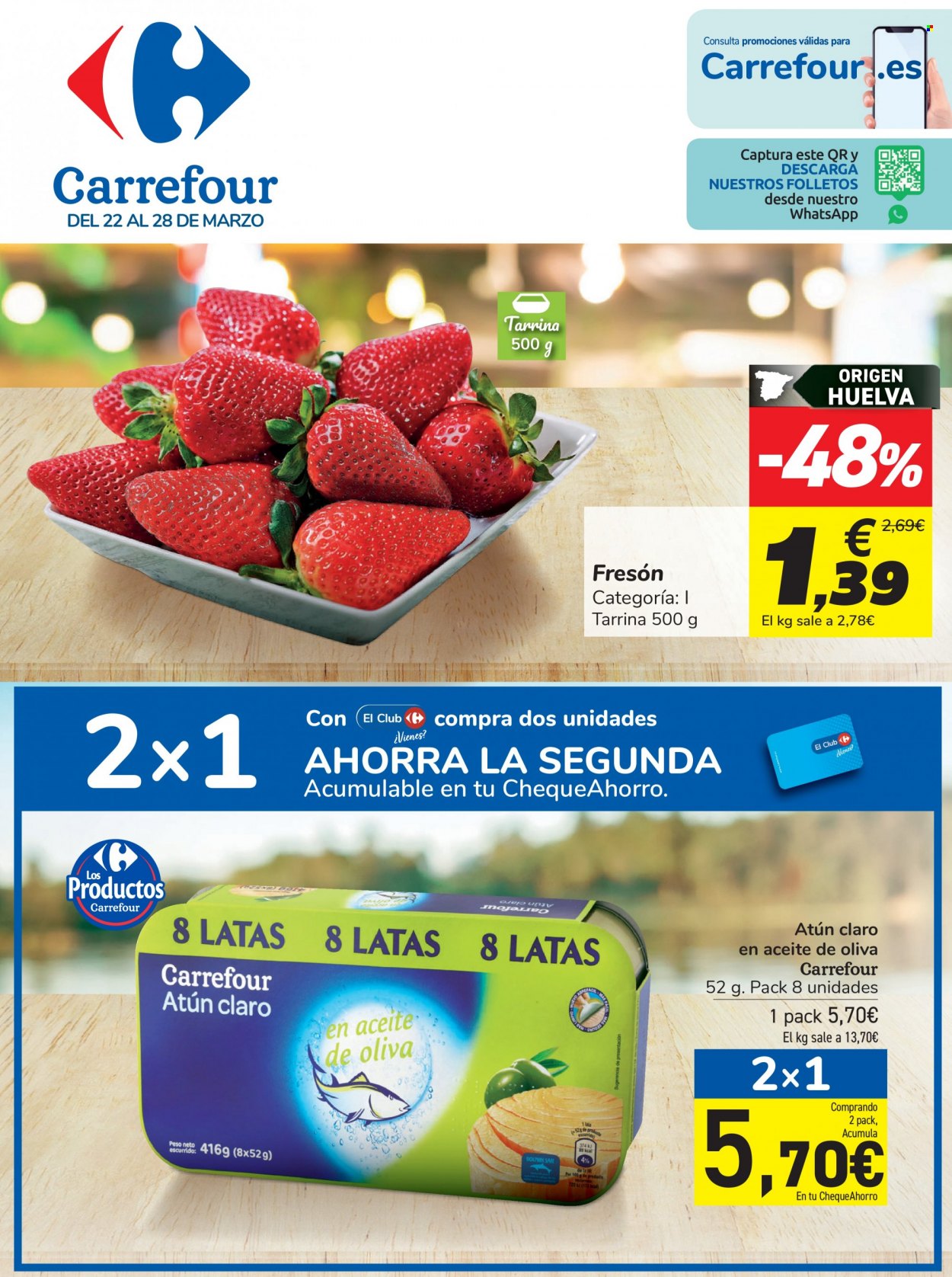 Folleto Carrefour - 22/03/22 - 28/03/22. Página 1