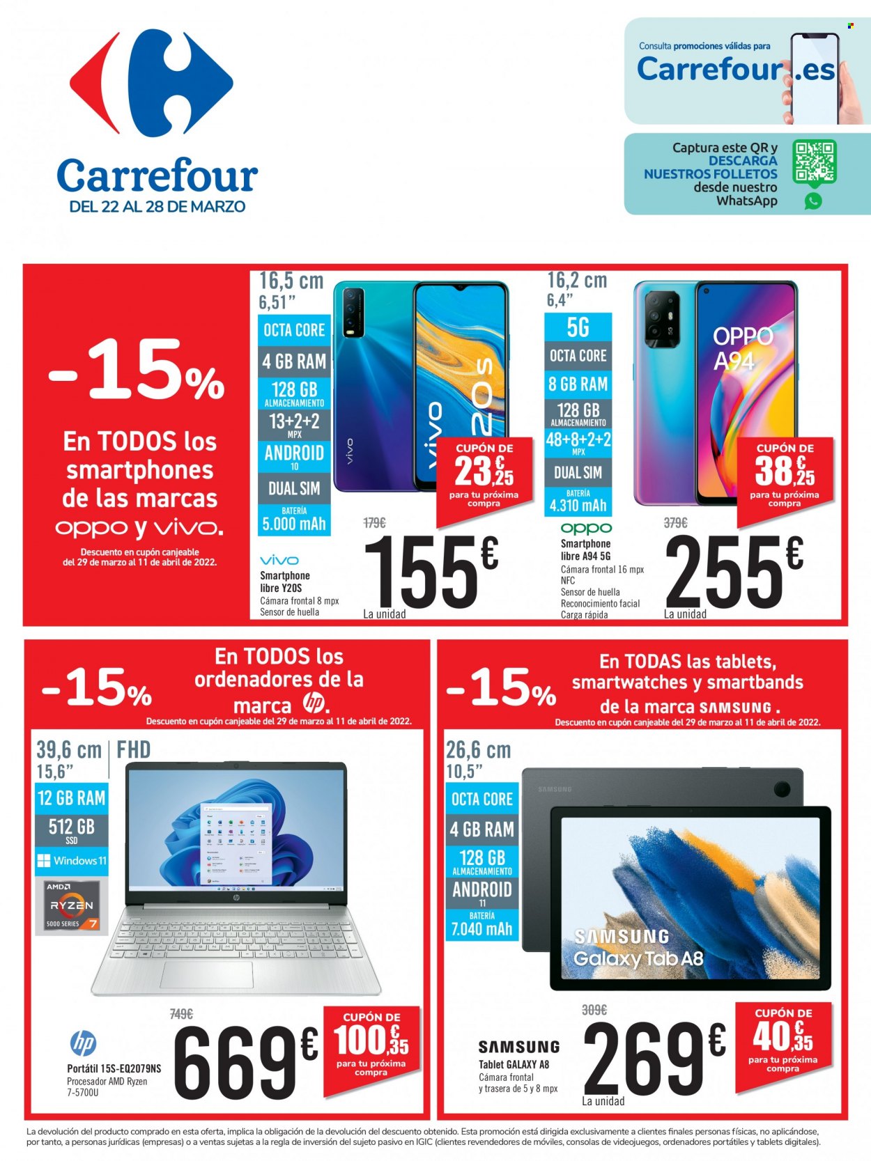 Folleto Carrefour - 22/03/22 - 28/03/22. Página 1