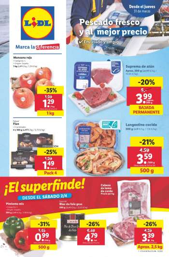 Folleto actual Lidl - 31/03/22 - 06/04/22.