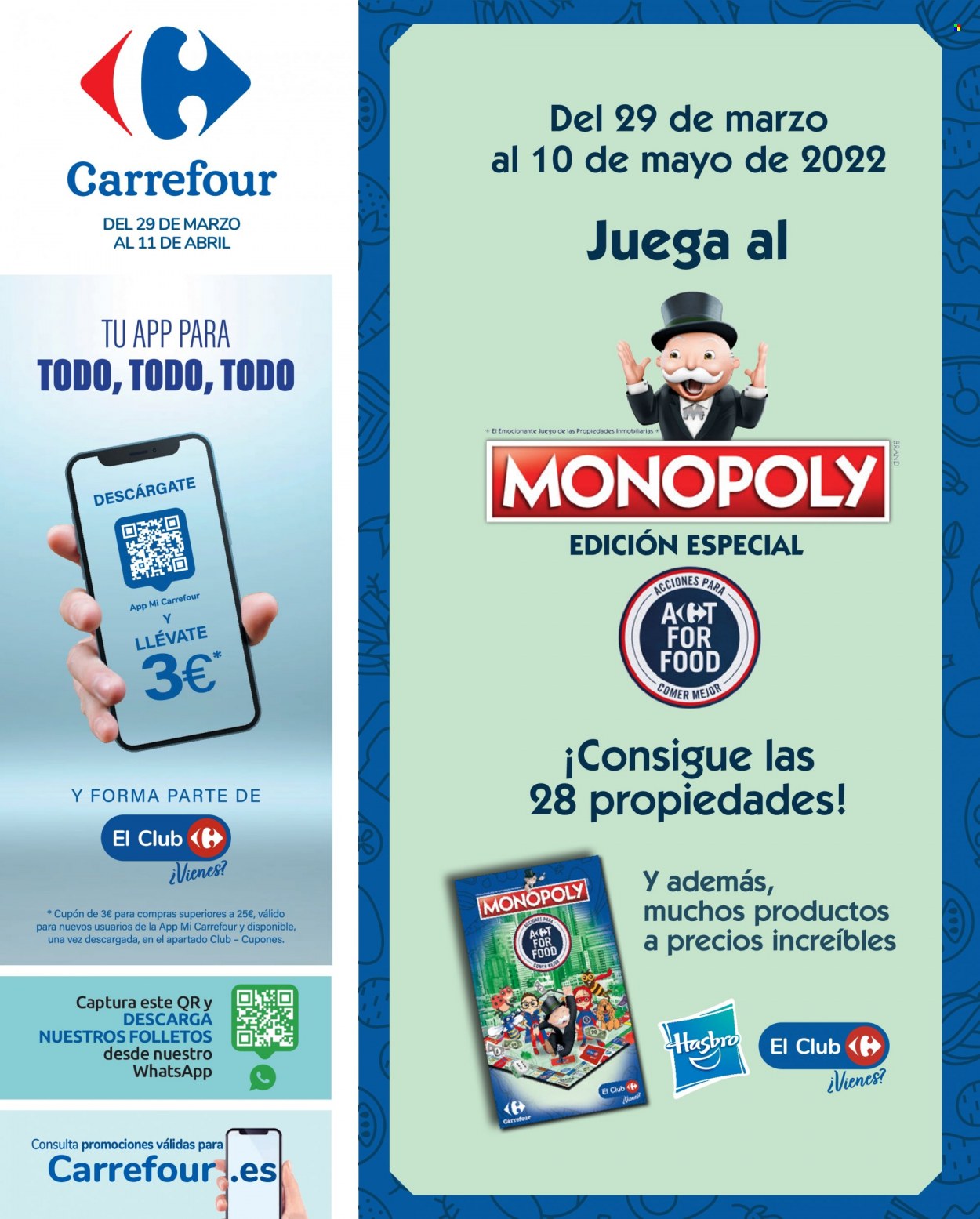 Folleto Carrefour - 29/03/22 - 11/04/22. Página 1