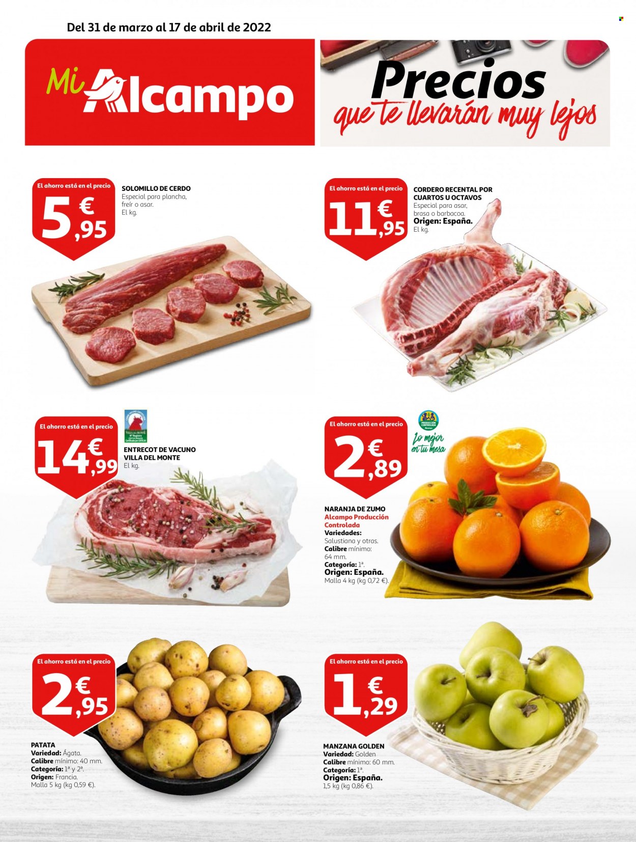 Folleto Alcampo - 31/03/22 - 17/04/22. Página 1