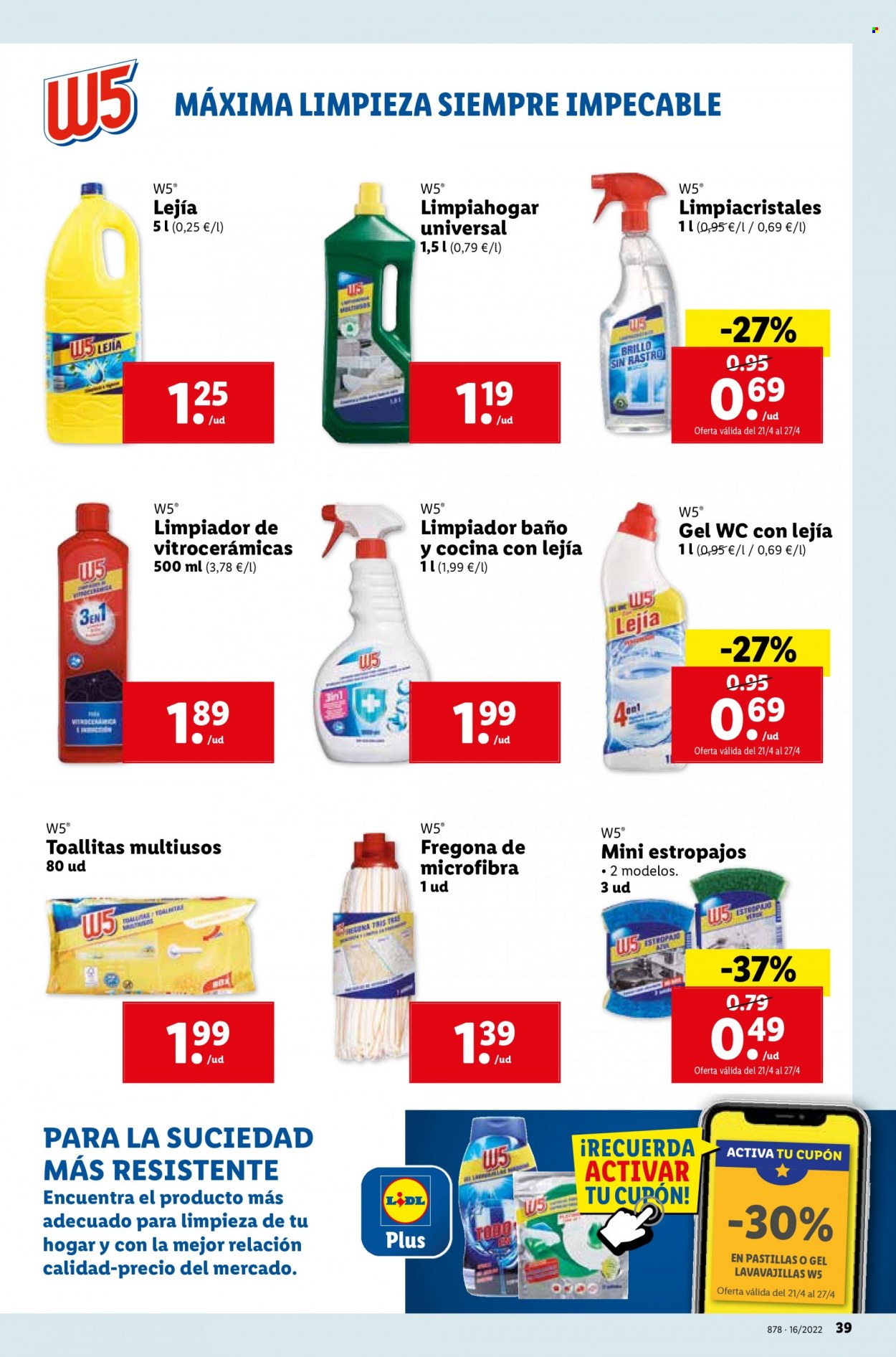 Folleto Lidl - 21/04/22 - 27/04/22. Página 39
