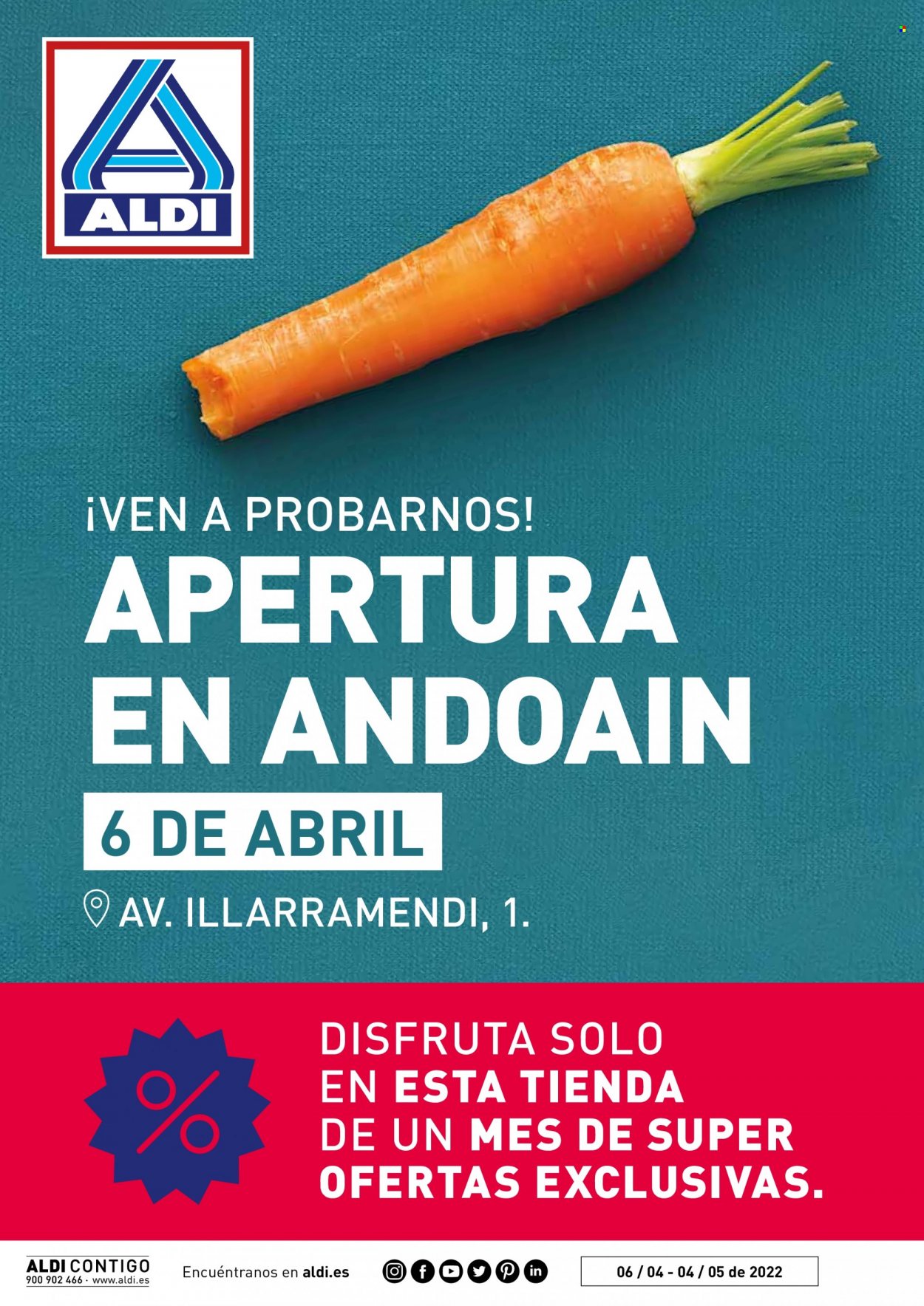 Folleto Aldi - 06/04/22 - 04/05/22. Página 1
