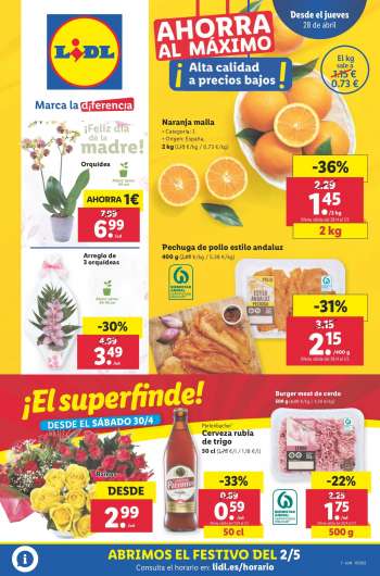 Folleto actual Lidl - 28/04/22 - 04/05/22.