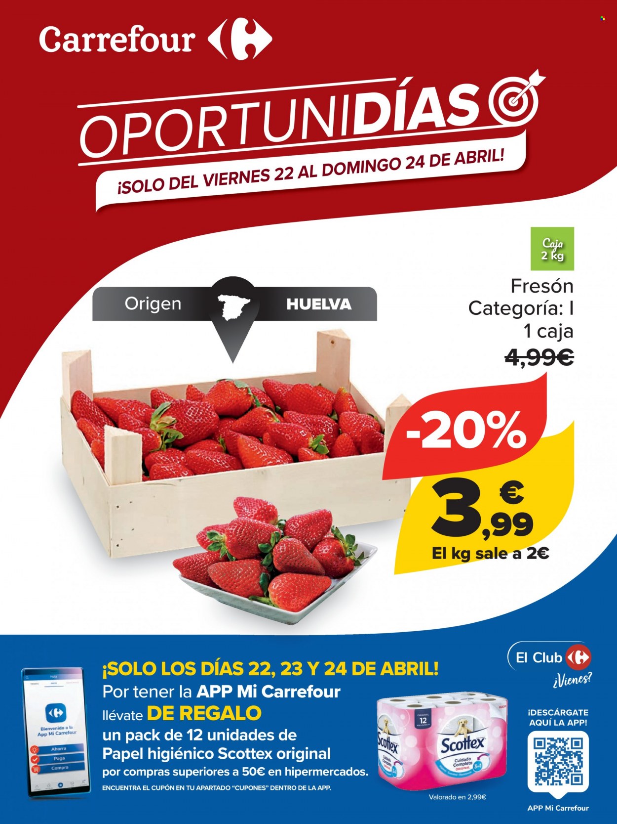 Folleto Carrefour - 22/04/22 - 24/04/22. Página 1
