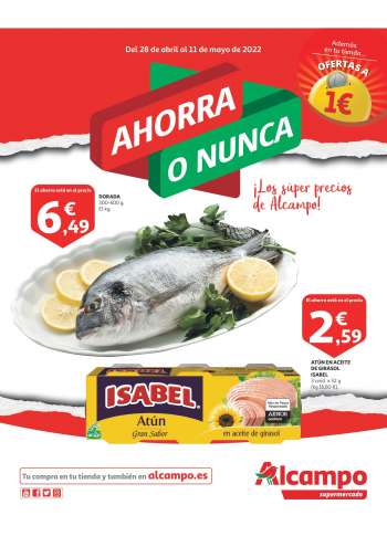 Folleto actual Alcampo - 28/04/22 - 11/05/22.