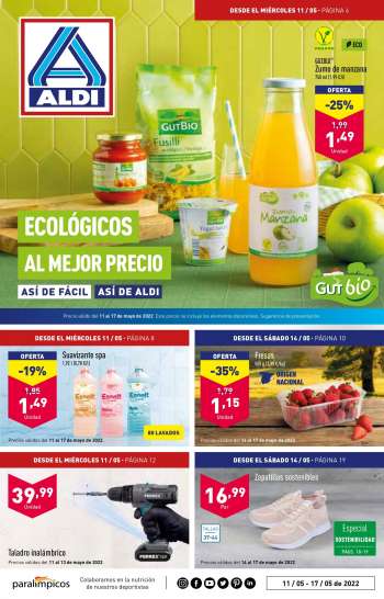 Folleto actual Aldi - 11/05/22 - 17/05/22.