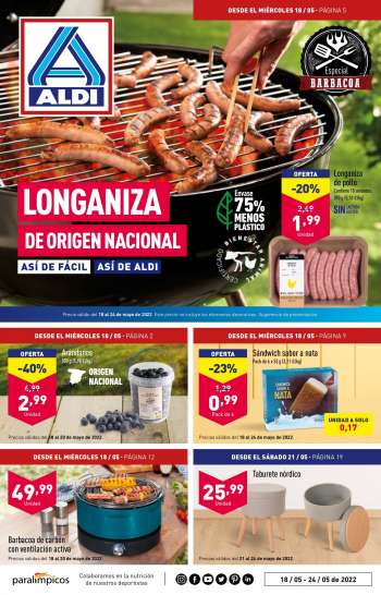 Folleto actual Aldi - 18/05/22 - 24/05/22.