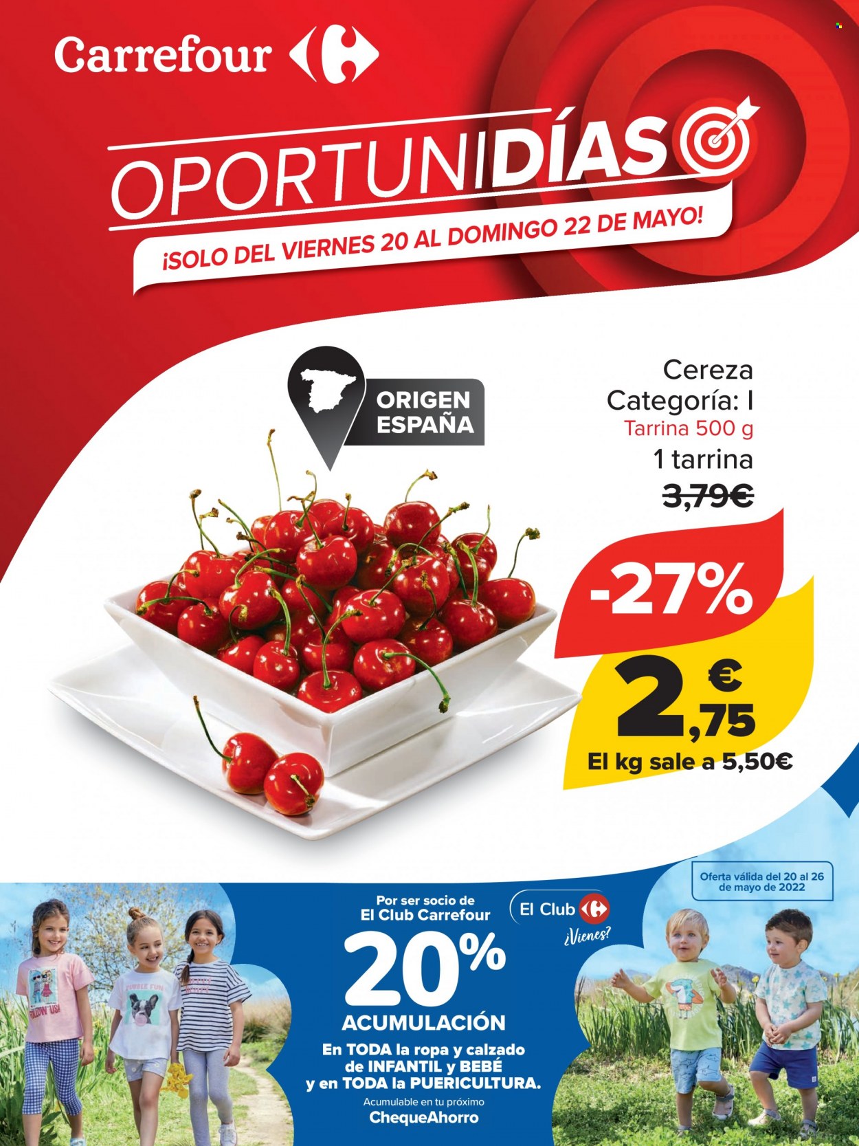 Folleto Carrefour - 20/05/22 - 22/05/22. Página 1