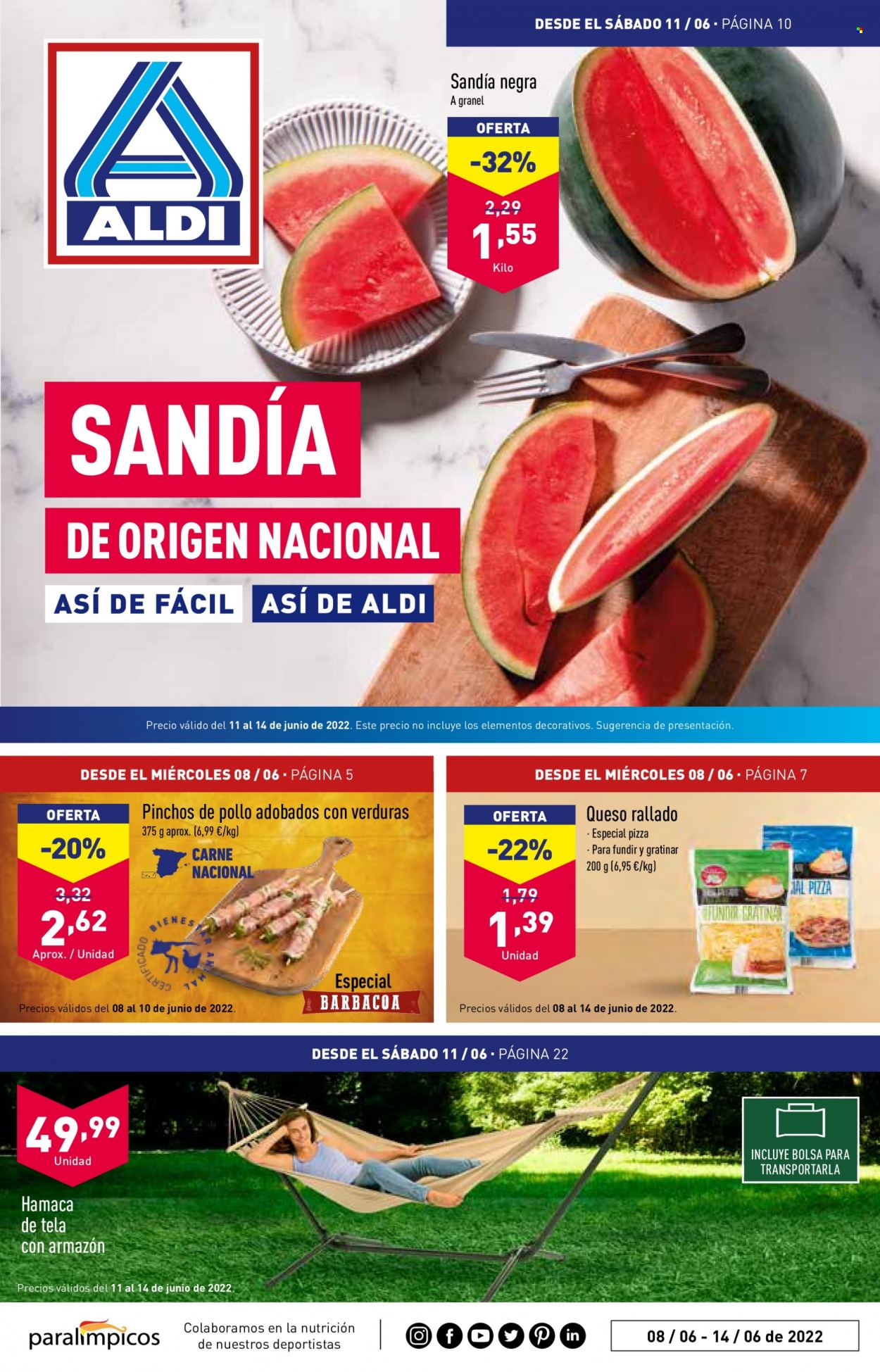 Folleto Aldi - 08/06/22 - 14/06/22. Página 1
