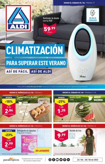 Folleto actual Aldi - 22/06/22 - 28/06/22.