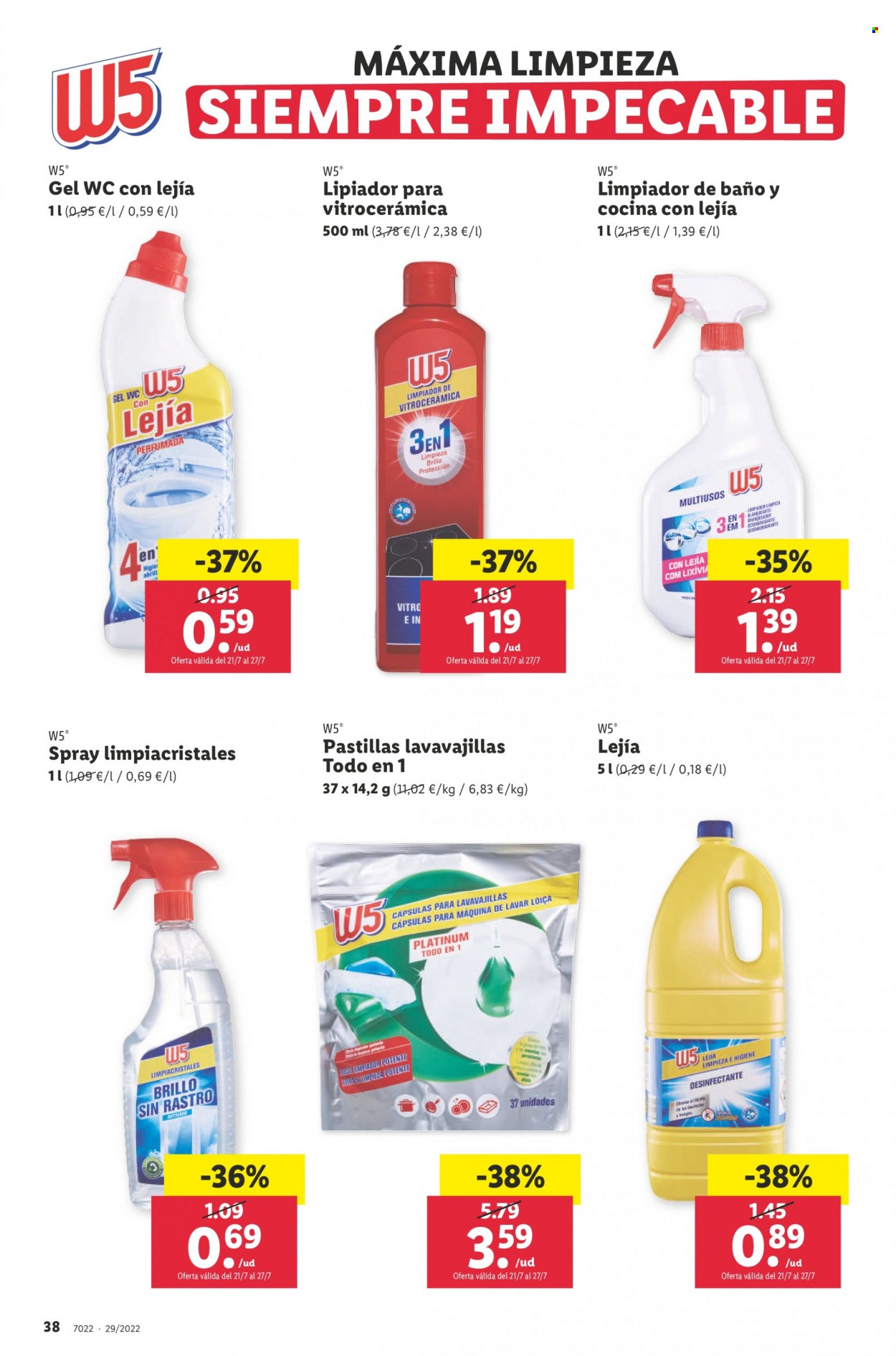 Folleto Lidl - 21/07/22 - 27/07/22. Página 38