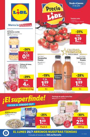 Folleto actual Lidl - 21/07/22 - 27/07/22.