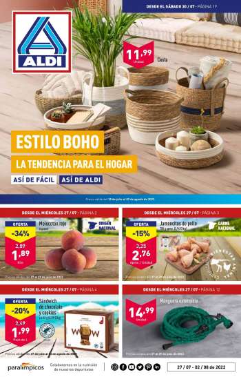 Folleto actual Aldi - 27/07/22 - 02/08/22.