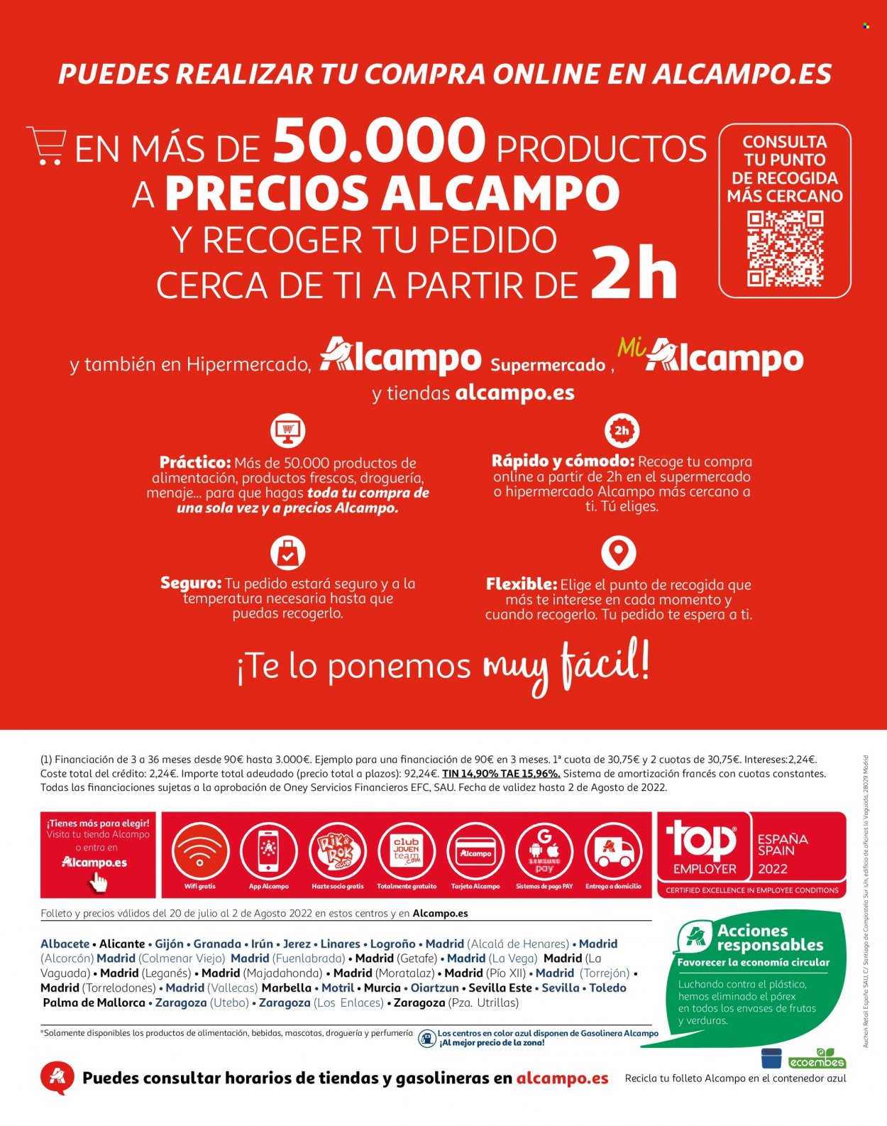 Folleto Alcampo - 20/07/22 - 02/08/22. Página 36
