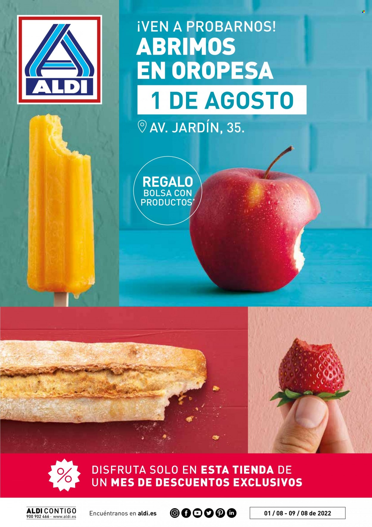 Folleto Aldi - 01/08/22 - 09/08/22. Página 1