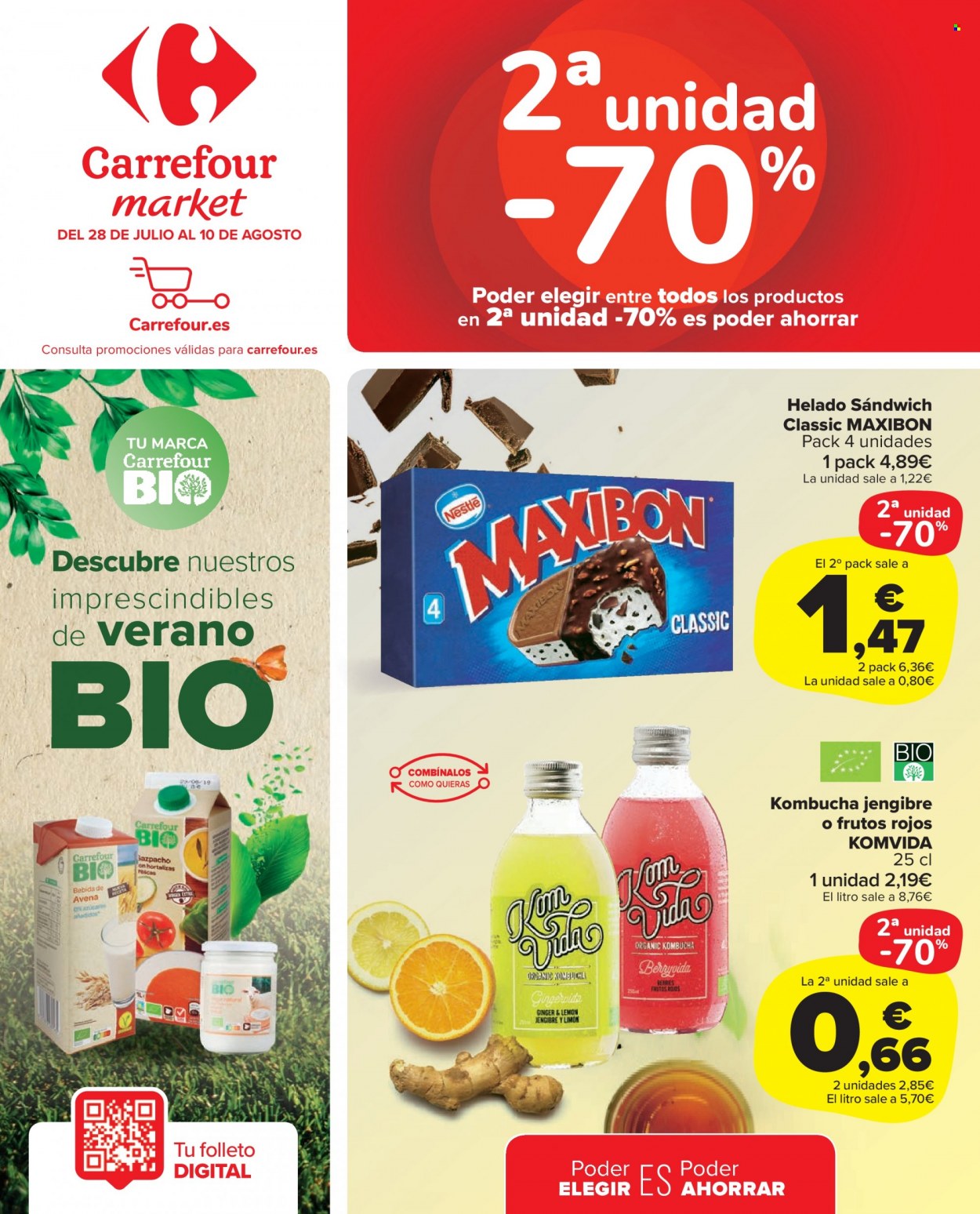 Folleto Carrefour - 28/07/22 - 10/08/22. Página 1