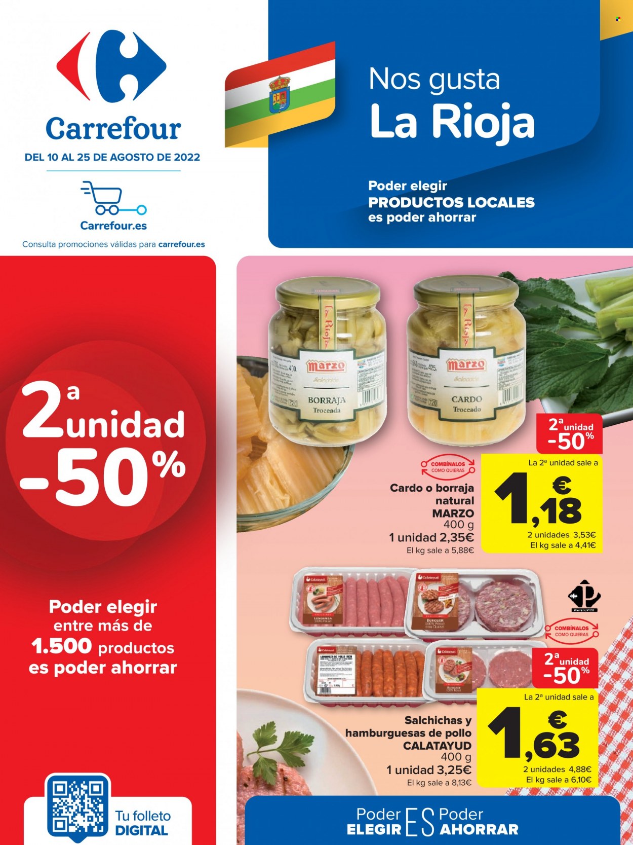Folleto Carrefour - 10/08/22 - 25/08/22. Página 1