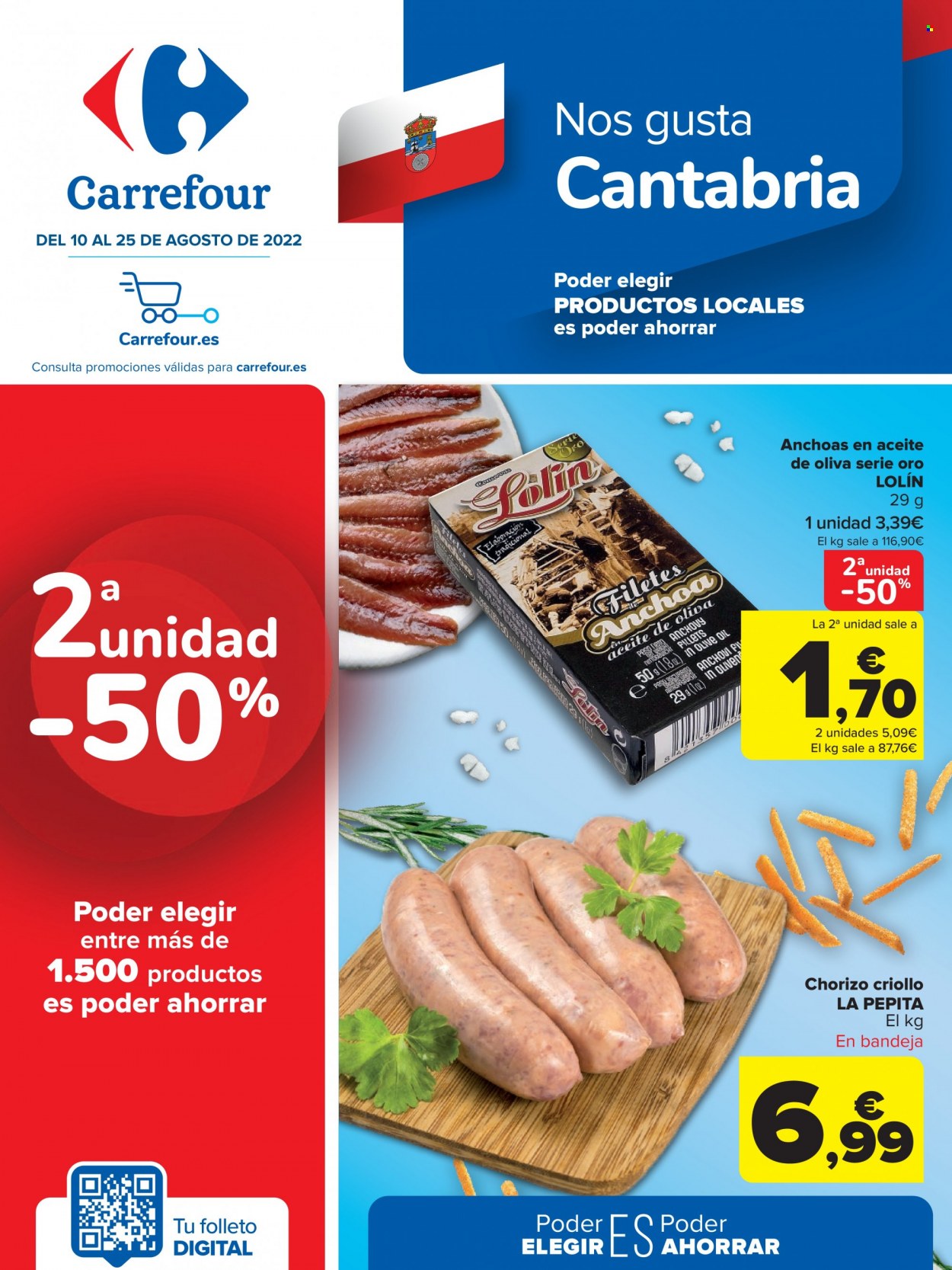 Folleto Carrefour - 10/08/22 - 25/08/22. Página 1