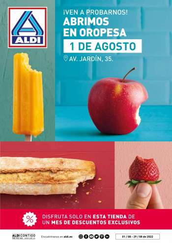 Folleto actual Aldi - 01/08/22 - 29/08/22.