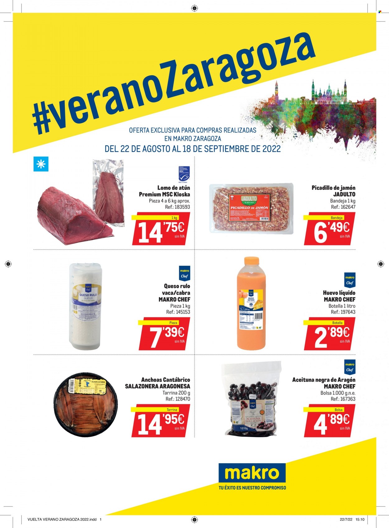 Folleto Makro - 22/08/22 - 18/09/22. Página 1