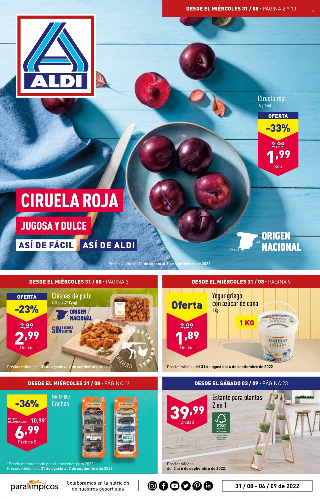 Folleto Aldi - 31/08/22 - 06/09/22. Página 1