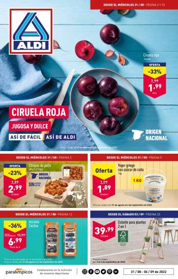 Folleto actual Aldi - 31/08/22 - 06/09/22.