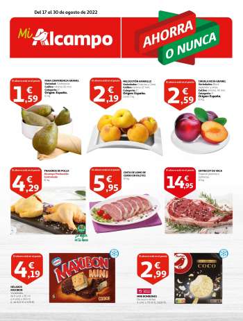 Folleto actual Alcampo - 17/08/22 - 30/08/22.