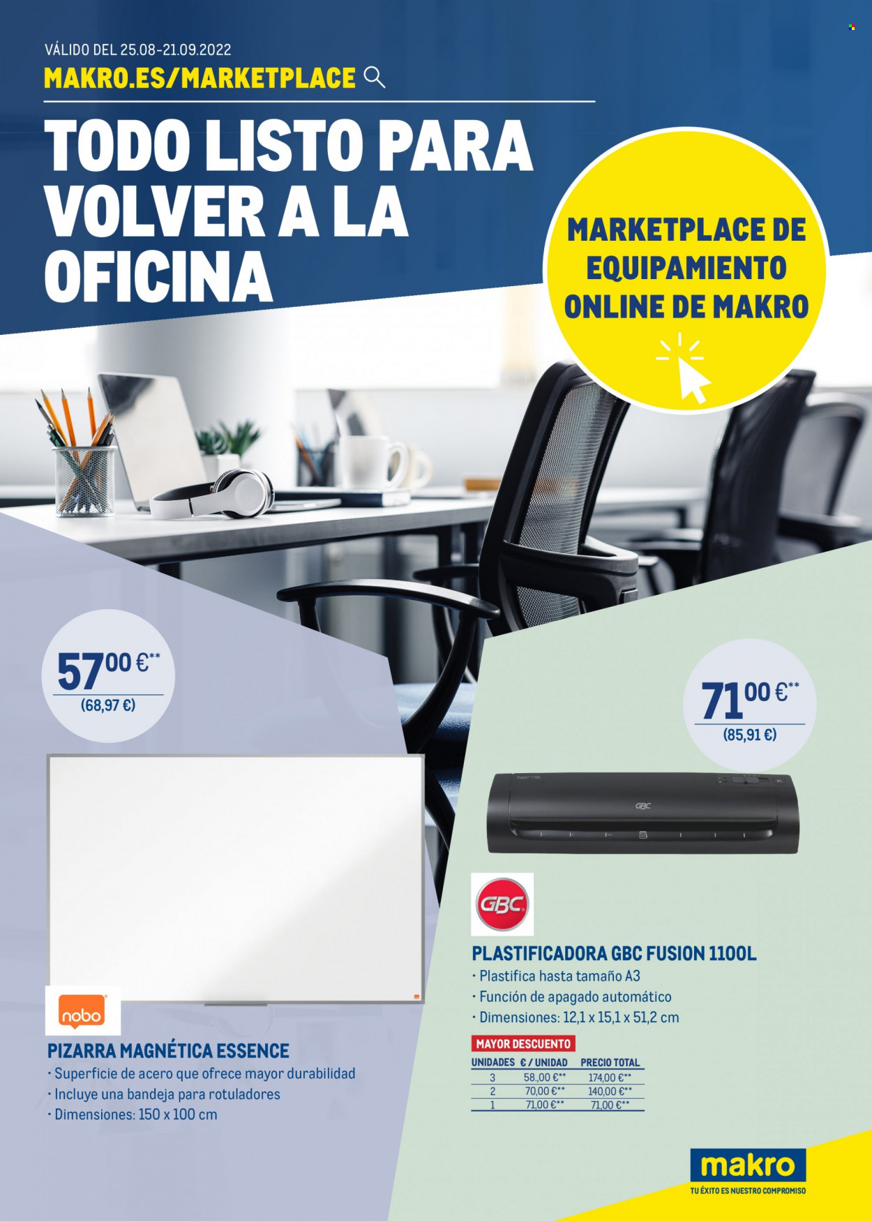 Folleto Makro - 25/08/22 - 21/09/22. Página 1