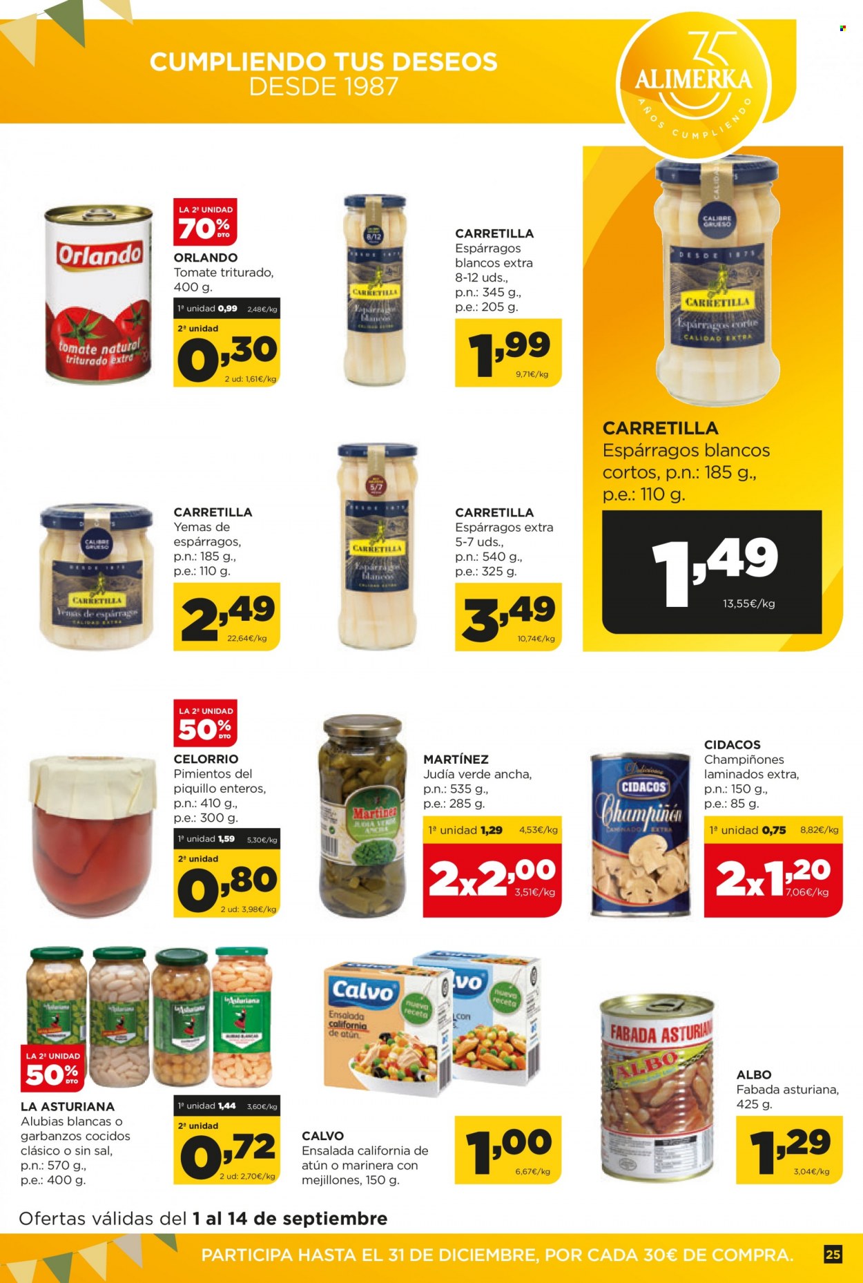 Folleto Alimerka - 01/09/22 - 14/09/22. Página 25