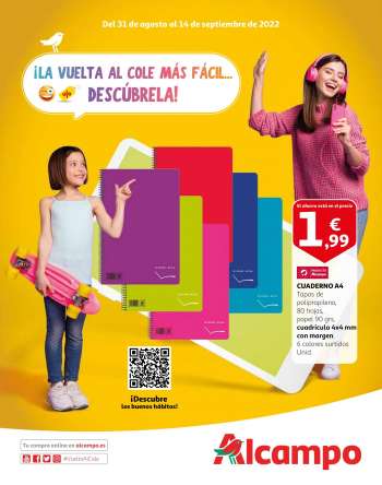 Folleto actual Alcampo - 31/08/22 - 14/09/22.