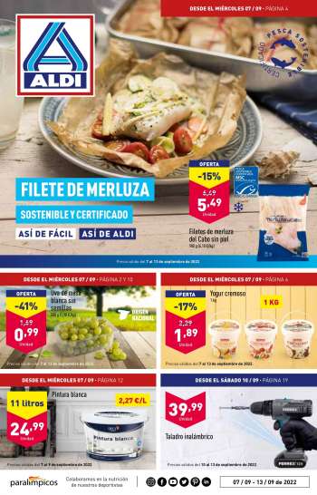 Folleto actual Aldi - 07/09/22 - 13/09/22.
