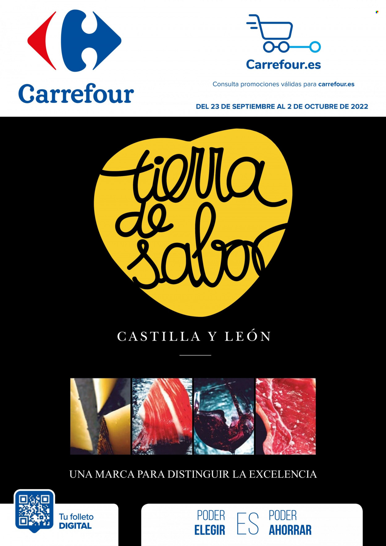 Folleto Carrefour - 23/09/22 - 02/10/22. Página 1