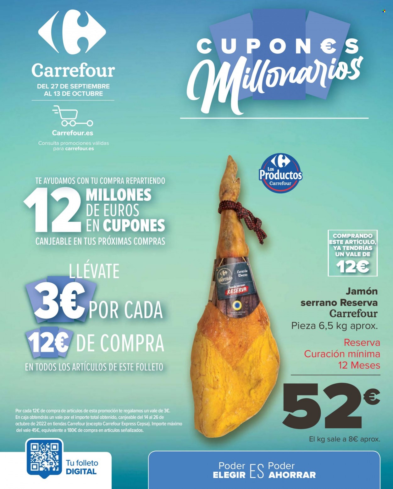 Folleto Carrefour - 27/09/22 - 13/10/22. Página 1