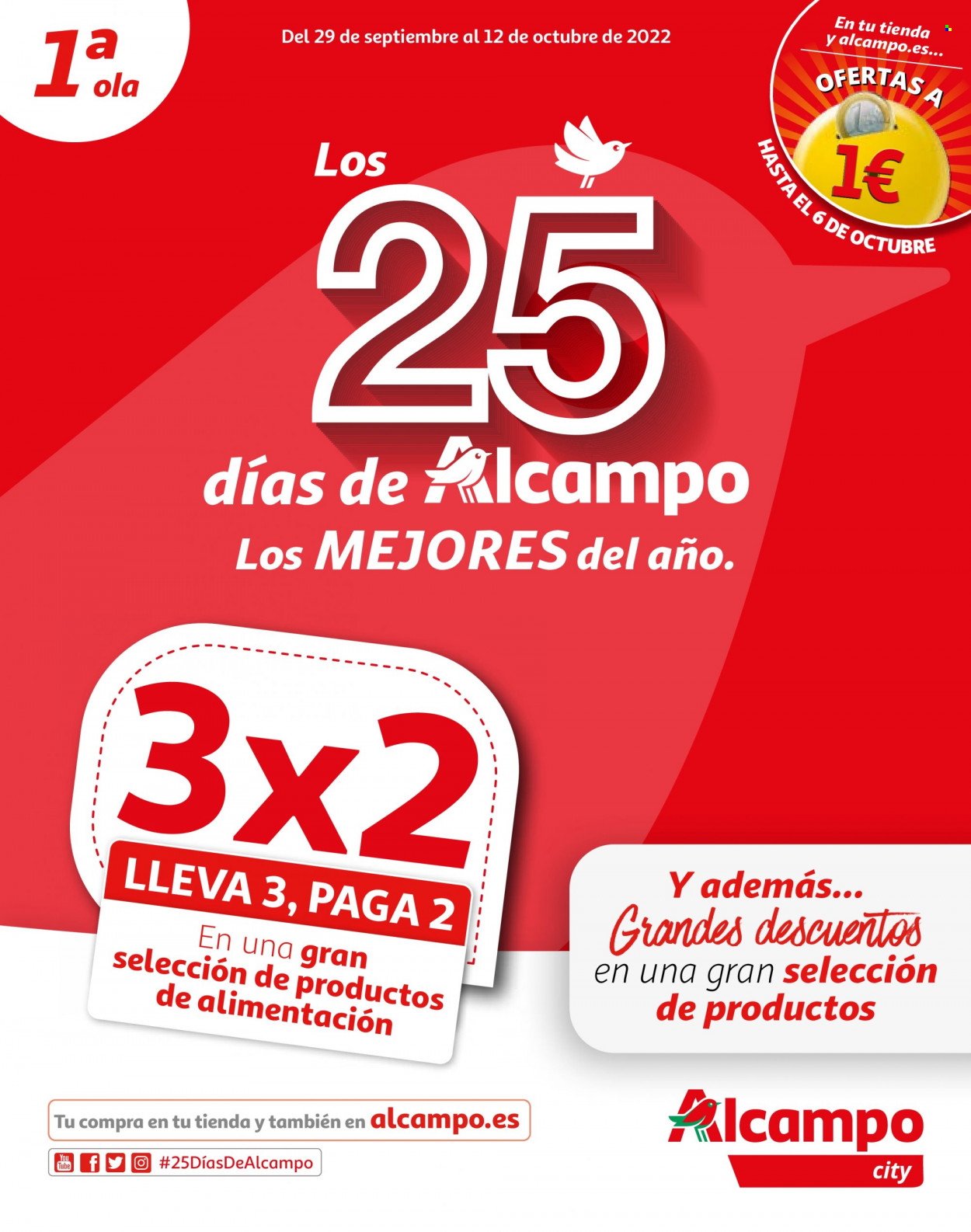 Folleto Alcampo - 29/09/22 - 12/10/22. Página 1