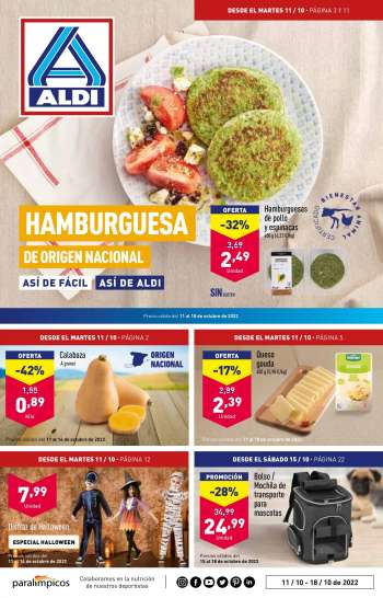 Folleto actual Aldi - 11/10/22 - 18/10/22.