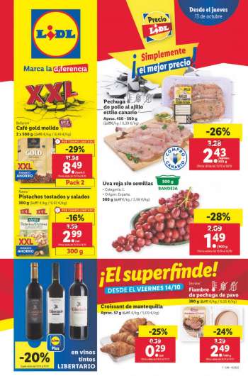 Folleto actual Lidl - 13/10/22 - 19/10/22.