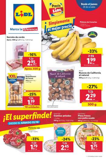 Folleto actual Lidl - 20/10/22 - 26/10/22.
