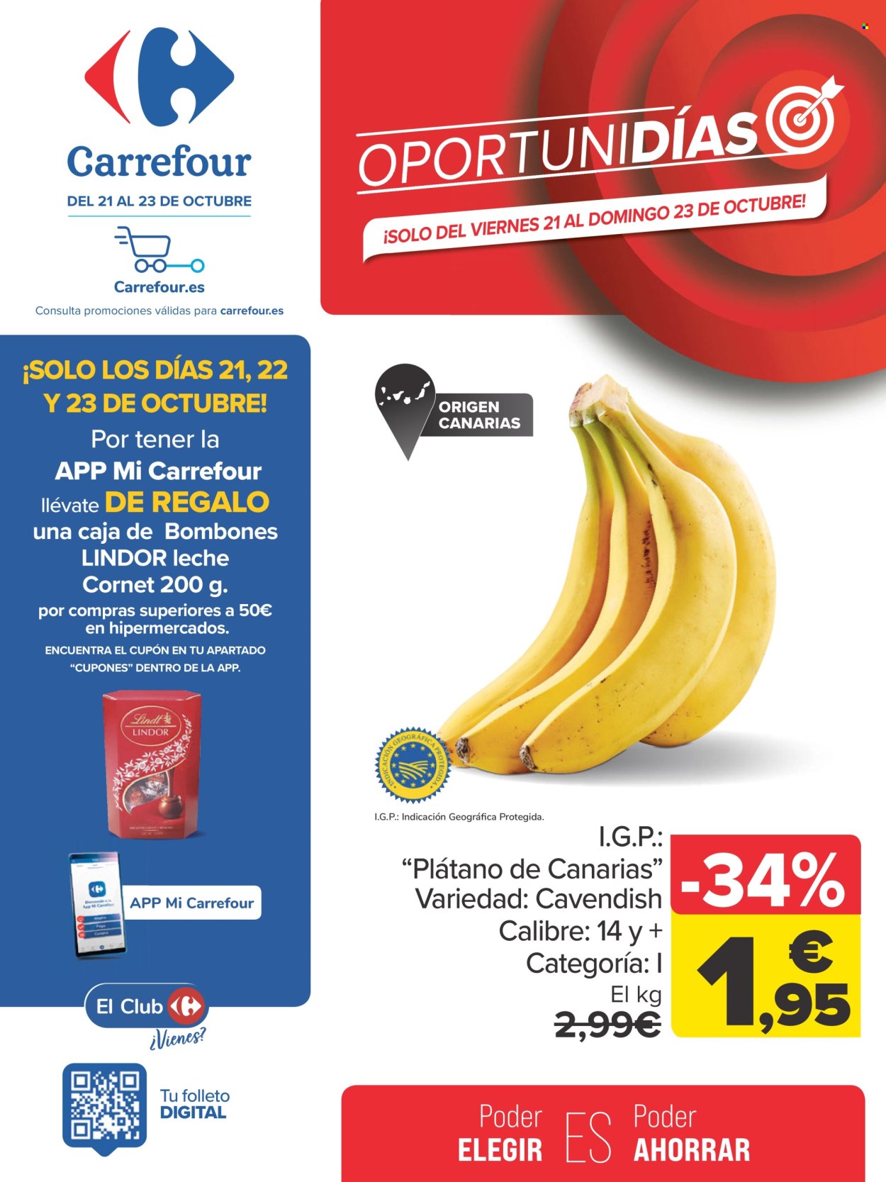 Folleto Carrefour - 21/10/22 - 23/10/22. Página 1