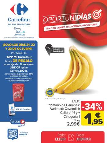 Folleto actual Carrefour - 21/10/22 - 23/10/22.