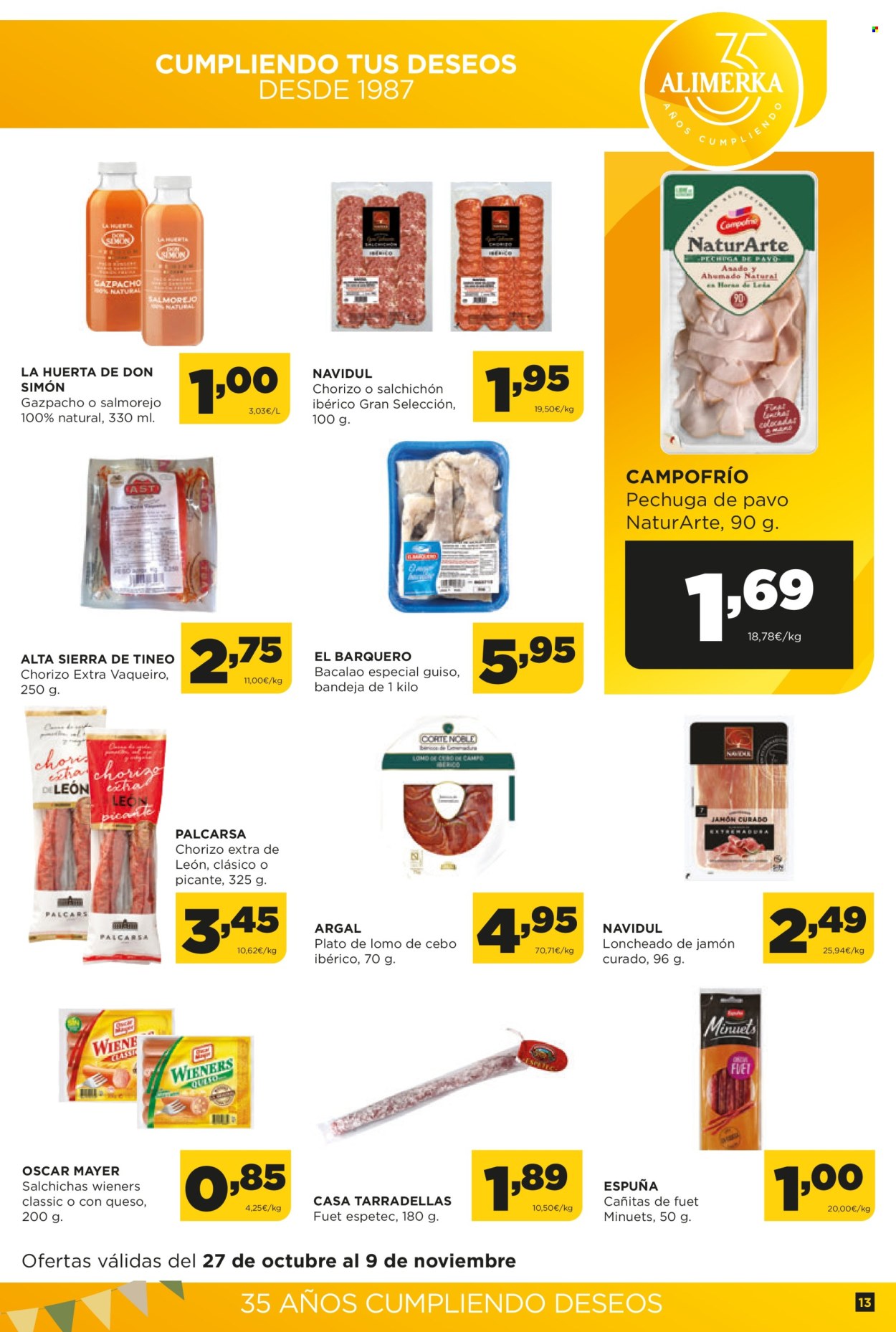 Folleto Alimerka - 27/10/22 - 09/11/22. Página 13