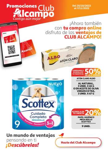 Folleto actual Alcampo - 25/10/22 - 07/11/22.