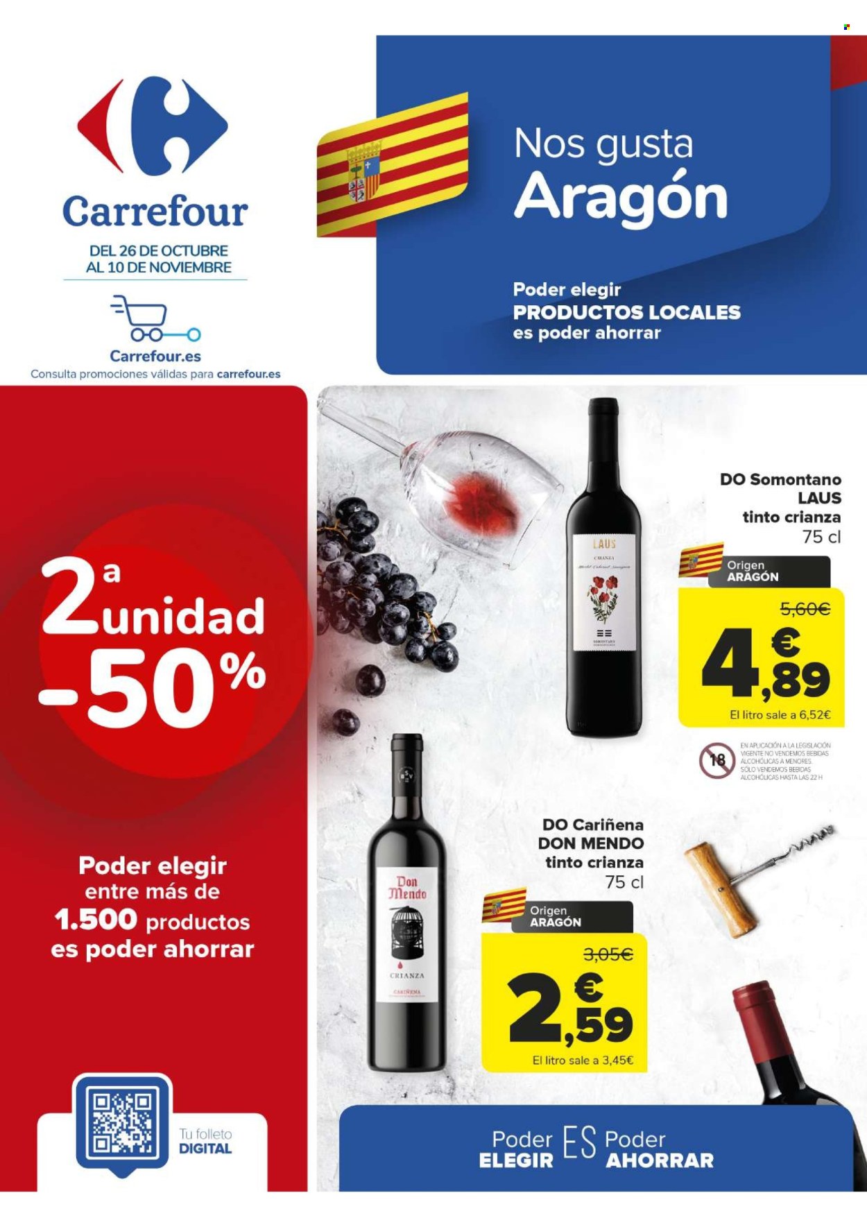 Folleto Carrefour - 26/10/22 - 10/11/22. Página 1
